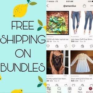 Free shipping on ANY bundle of 2 or items.